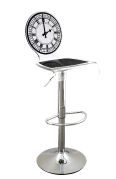 Tabouret acrylique Let's Rock horloge - Acrila