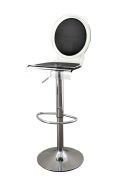 Tabouret de bar réglable acrylique Sixteen noir - Acrila