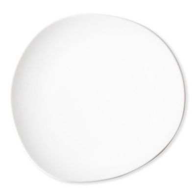 Assiette plate porcelaine Pila blanc