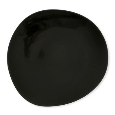 Assiette plate porcelaine Pila noir