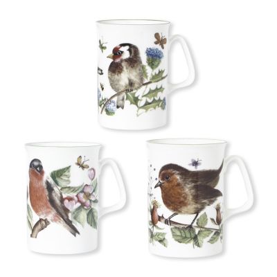 Boite de 6 mugs assortis Joli Mug Oiseaux