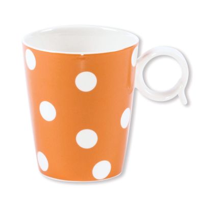 Mug porcelaine Freshness Dots orange