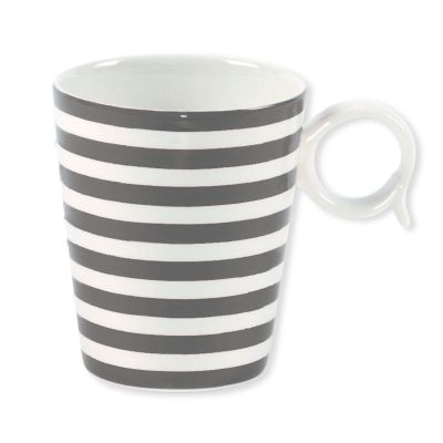 Mug porcelaine Freshness Lines gris