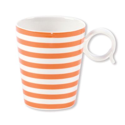 Mug porcelaine Freshness Lines orange