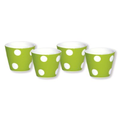 Mug porcelaine expresso Freshness Dots olive