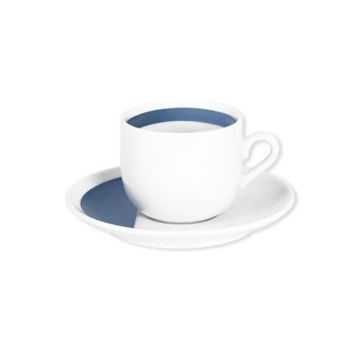 Tasse à café porcelaine Louison bleu