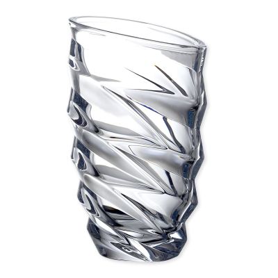 Vase forme lignes diagonales cristallin Dynamic Ht.30 cm