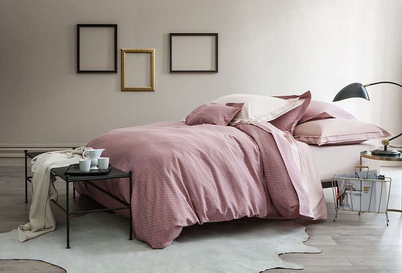 Housse de couette Ingénue Blush percale 140x200