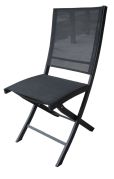 Chaise de jardin Blackstar assise noire - Wilsa Garden