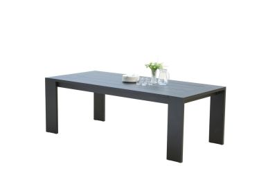Table de jardin Ibiza en aluminium coloris noir 6/8 places