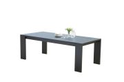 Table de jardin Ibiza en aluminium coloris noir 6/8 places - Wilsa Garden