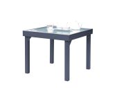 Table de jardin Modulo gris anthracite 4/8 places L90/180 cm - Wilsa Garden