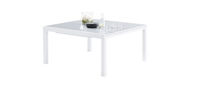 Table de jardin Whitestar blanc/gris clair 8/12 places - Wilsa Garden