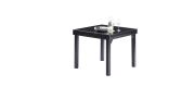 Table de jardin avec rallonge Modulo noir 90x180 - Wilsa Garden