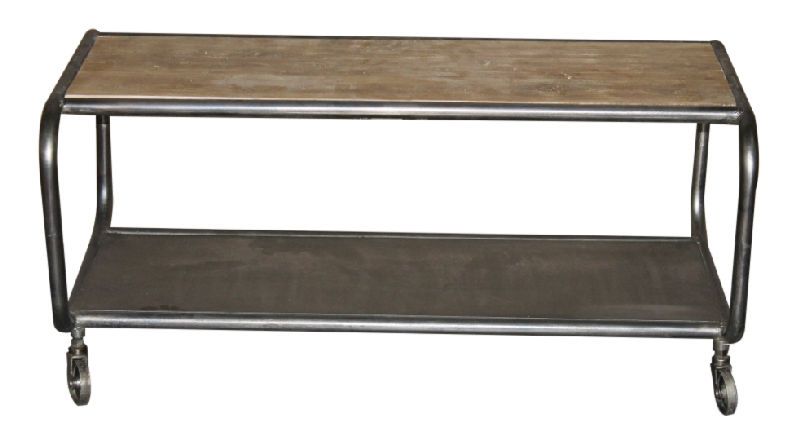 Table basse acacia sablé Metube 100x50x45