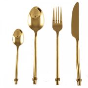 Ménagère 24 pièces Opulence Intimiste en inox doré - Aulica