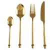 Ménagère 24 pièces Opulence Intimiste en inox doré