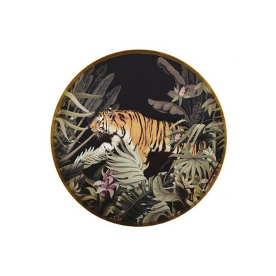 Plateau Into The Wild en porcelaine tigre - Aulica