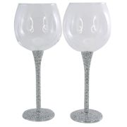 Set de 2 verres à vin strass Bling - Aulica
