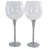 Set de 2 verres à vin strass Bling