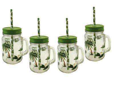Set de 4 mugs jar Tropique - Aulica