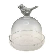 Set de 6 cadeaux d'assiette naturalite en verre oiseau - Aulica