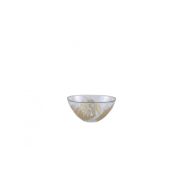 Set de 6 coupelles à apéritif Gold Leaves en verre transparent - Aulica