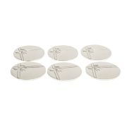 Set de 6 dessous-de-verre Noël Traditionnel en nickel cadeaux - Aulica