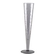 Set de 6 flûtes à champagne Naturalite en verre martelé fumé - Aulica