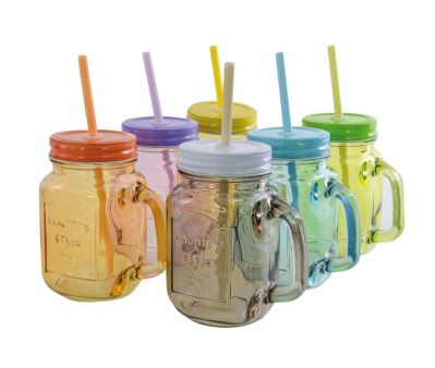 Set de 6 mugs jar multicolores Country Style - Aulica