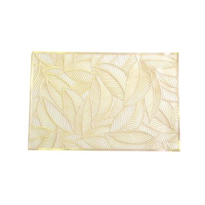 Set de 6 sets de table Gold Leaves en plastique doré - Aulica