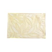 Set de 6 sets de table Gold Leaves en plastique doré - Aulica