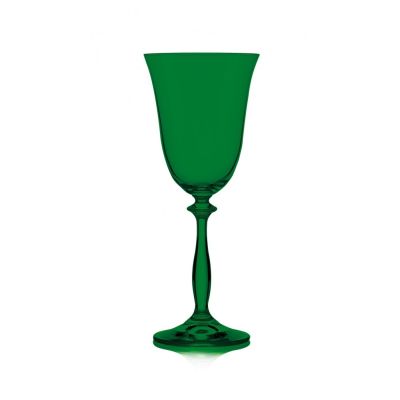 Set de 6 verres à vin Noël Traditionnel en verre vert - Aulica