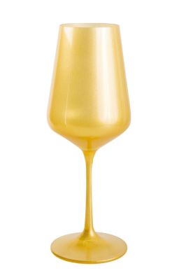 Set de 6 verres à vin dorés Glitter 350 mL - Aulica