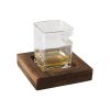 Verre à whisky sur plateau bois Gatsby en verre