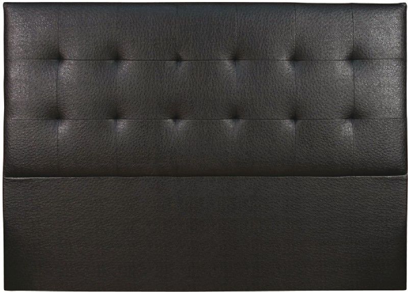 Tête de lit capitonnée Tudor aspect autruche noir 160
