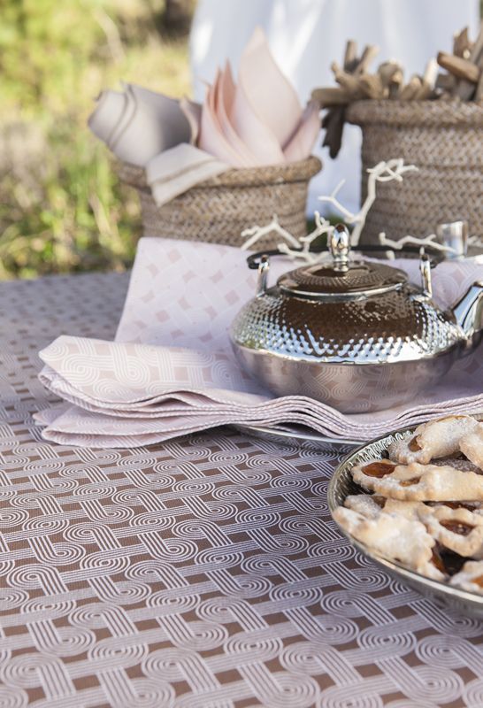 Nappe Dune speculoos coton 145x145 - Alexandre Turpault