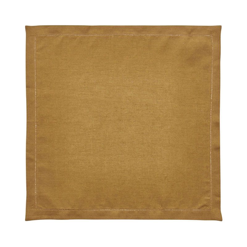 Serviette de table lin uni Florence Speculoos 50x50 - Alexandre Turpault