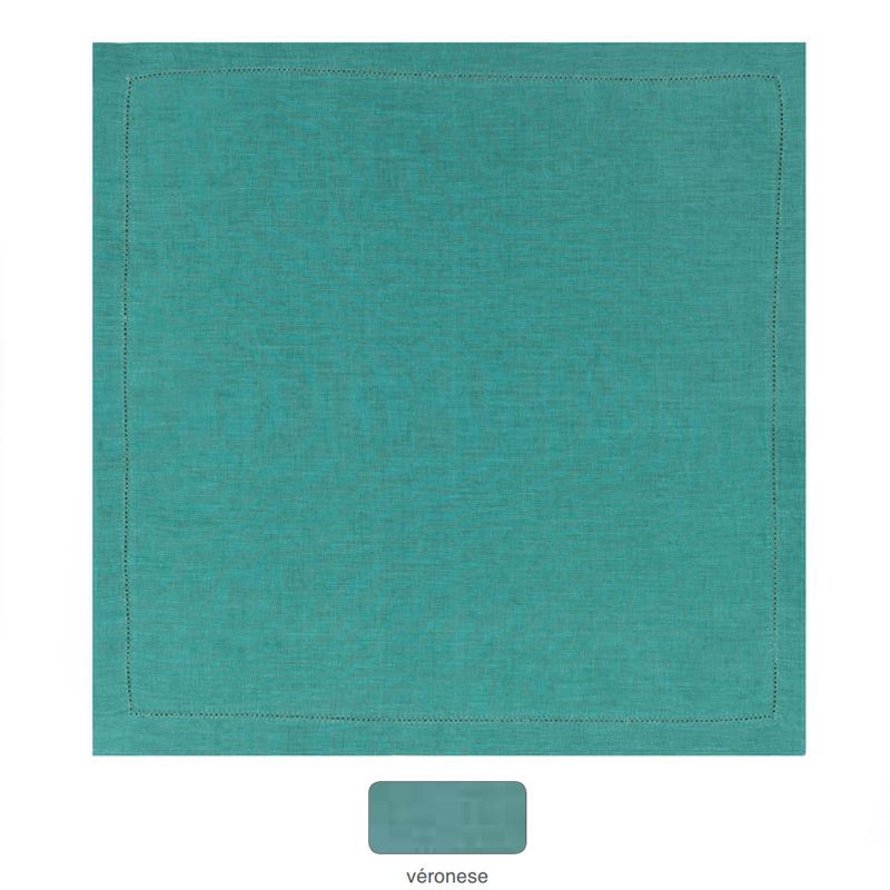 Serviette de table lin uni Florence Véronèse 50x50 - Alexandre Turpault