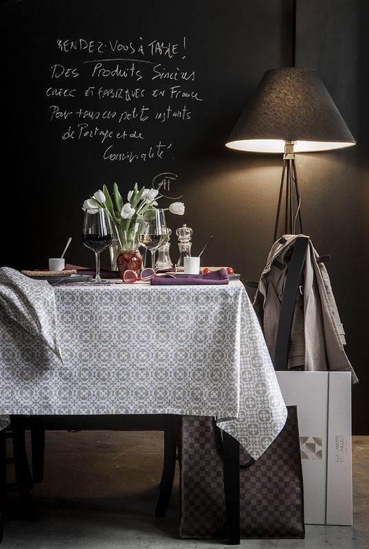 Set de table Emblème Sésame coton enduit 35x50 - Alexandre Turpault