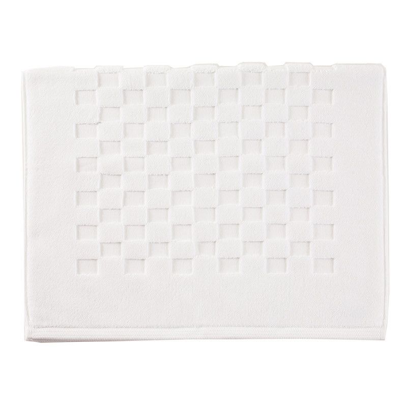 Tapis de bain éponge bio Essentiel Blanc 60x90