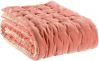 Chemin de lit uni Elise coton/polyester coloris Pêche