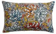 Coussin Alba brodé en coton coloris Multicolore 40x65 - Vivaraise