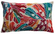 Coussin Amy coton/polyester coloris multico 30x50 - Vivaraise