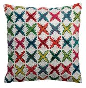 Coussin Beth coton/polyester coloris Multico 45x45 - Vivaraise