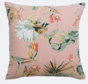 Coussin Botania en coton Pink 45x45 - Vivaraise