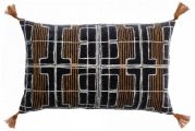Coussin Cristo coton/polypropylène coloris ginger 40x65 - Vivaraise