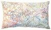 Coussin Daphne en coton brodé Multicolore 40x65