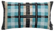 Coussin Eden brodé en coton/polyester coloris quartz 30x50 - Vivaraise