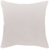 Coussin Elise coton uni Craie 45x45